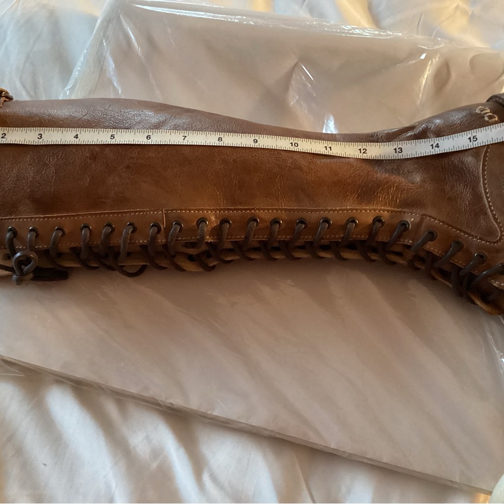 BED|STU Tan Leather Lace-Up Boots - Picture 5 of 16
